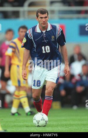 ZINEDINE ZIDANE Frankreich 13. Juni 1996 Stockfoto