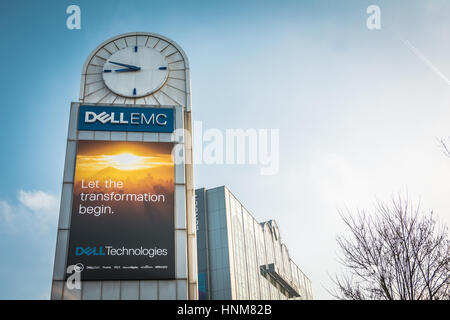 Iconic EMV-Tower, Great West Road, Brentford, London, TW8, UK. Stockfoto