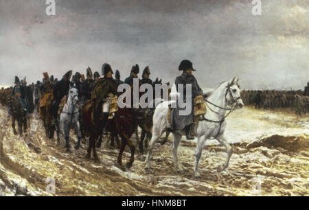 Jean-Louis-Ernest Meissonier (1815-1891). Französisch-klassizistischen Maler. Campagne de France, 1864. Musée d ' Orsay. Paris. Frankreich. Stockfoto