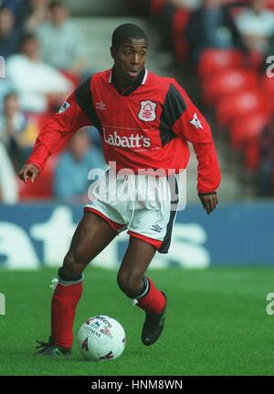 BRYAN ROY NOTTINGHAM FOREST FC 19. September 1995 Stockfoto