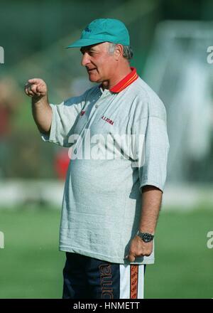 CARLO MAZZONE ROMA Trainer 28. September 1995 Stockfoto