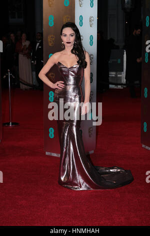 LONDON - 12. Februar 2017: Ava West besucht die EE British Academy Film Awards (BAFTA) in der Royal Albert Hall am 12. Februar 2017 in London Stockfoto