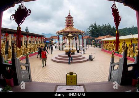 Das Kloster der Zehntausend Buddhas in Hong Kong. Stockfoto