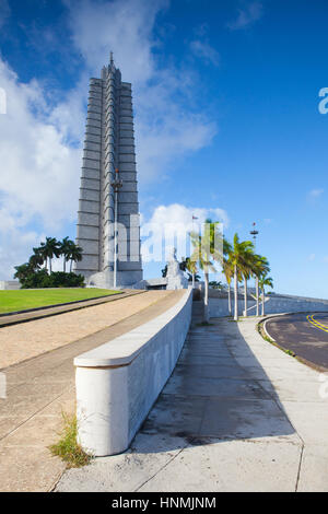 Havanna, Kuba - Januar 22,2017: Jose Marti Denkmal auf Revolution Quadrat. Es ist 109 m hoch und ist eines der höchsten Gebäude in Kuba. Stockfoto