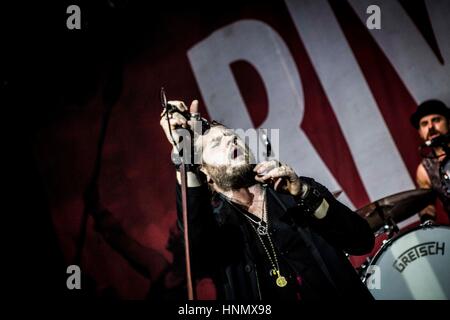 Mailand, Italien. 14. Februar 2017. Rival Sons live auf Alcatraz Credit durchzuführen: Roberto Finizio / Alamy Live News Stockfoto