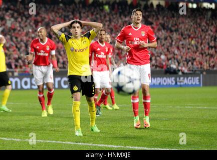 Lissabon, Portugal. 14. Februar 2017. Champions League, Benfica Lissabon gegen Borussia Dortmund; Marc Barta in Aktion Credit: Laurent Lairys/Agence Locevaphotos/Alamy Live News Stockfoto