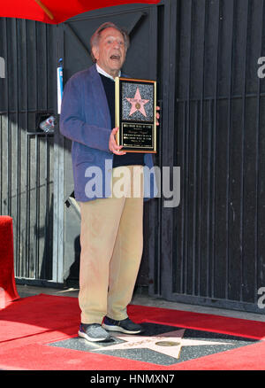 Los Angeles, USA. 14. Februar 2017. George Segal auf dem Hollywood Walk of Fame Star Ceremony Ehren Schauspieler George Segal. Los Angeles-Bildnachweis: Sarah Stewart/Alamy Live-Nachrichten Stockfoto