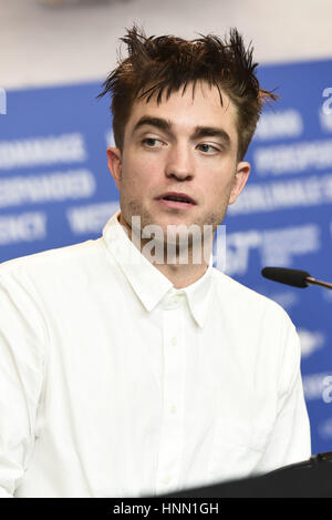 Robert Pattinson besucht die 'The Lost City of Z' Foto-Shooting während der 67. Berlinale Internationalen Filmfestspiele Berlin im Grand Hyatt Hotel am 14. Februar 2017 in Berlin | weltweite Nutzung Stockfoto