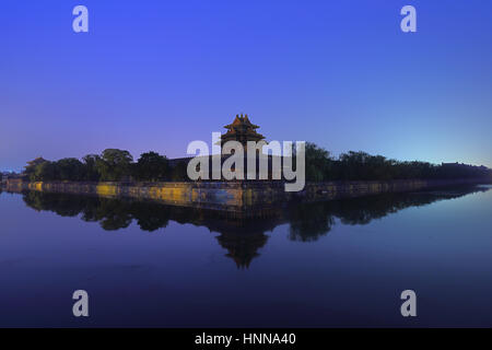 Der Kaiserpalast Wachturm, China Stockfoto