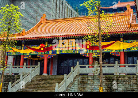 West-Shaolin-Tempel, Chongqing, China Stockfoto