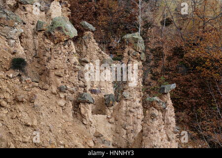 Djavolja Varos, ("Stadt des Teufels") Felsformationen in Serbien Stockfoto