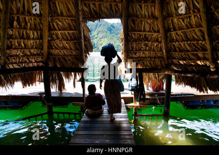 Szenen in Lake Atitlan, Guatemala Stockfoto