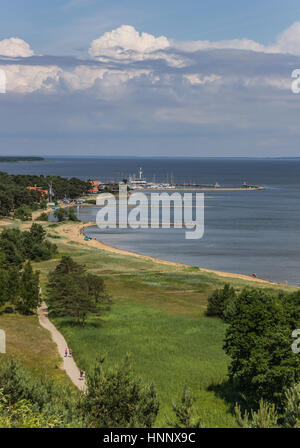 Blick von der höchsten Düne über die Kurische Nehrung, Litauen Stockfoto