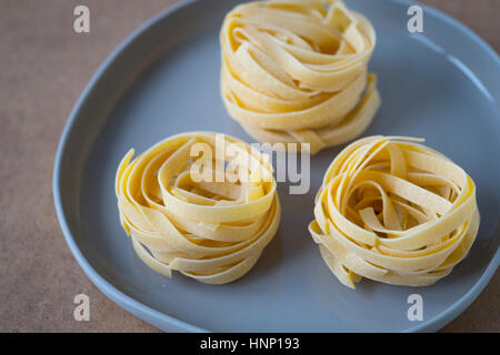 Tagliatelle Stockfoto