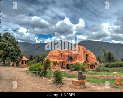 Villa de Leyva, Kolumbien - 2. Mai 2016: Haus der Terrakota Stockfoto