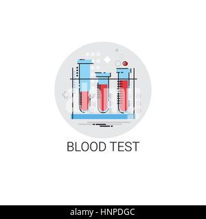 Blut Test Krankenhaus Ärzte Klinik medizinische Behandlung Symbol Stock Vektor