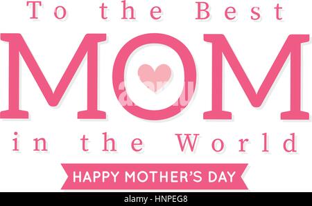 Glückliche Mutter Tag Stock Vektor