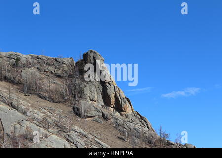 Felsformationen in der Gorkhi Tärelsch Nationalpark, Mongolei Stockfoto