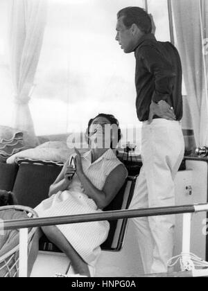 Prinzessin MARGARET und Anthony Armstrong-Jones in Italien um 1962 Stockfoto