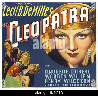 Kleopatra 1934 Paramount Pictures Film mit Claudette Colbert Stockfoto