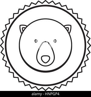 Emblem Bear Hunter Stadt-Symbol, Vektor-Illustration-Bild Stock Vektor