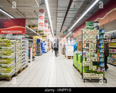 Cremona Po Mall, Einkaufszentrum, Cremona Italien Stockfoto