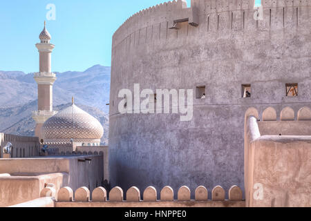 Fort Nizwa, Oman, Mittlerer Osten, Asien Stockfoto