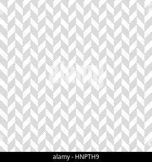 Nahtlose Muster. Klassische Pixel Textur mit kleinen Quadraten in Form von Wellen. Geometrische Formen, Parallelogramme, Quadrate zu wiederholen. Monochrom. Stock Vektor