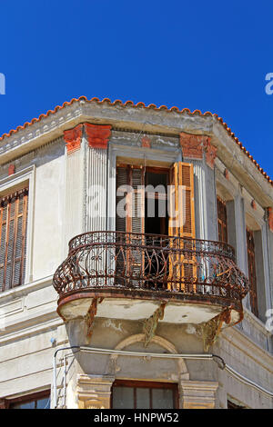 Traditionelles Steinhaus in Kastoria Stadt (Epirus, Griechenland) Stockfoto