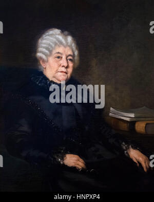 Elizabeth Cady Stanton (1815-1902), eine US-amerikanische Suffragette sozialer Aktivist, Abolitionist und führende Persönlichkeit des frühen Frauenrechtsbewegung. Portrait von Anna Elizabeth Klumpke, Öl auf Leinwand, 1889 Stockfoto