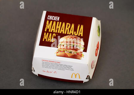 McDonald's Chicken Maharaja Mac Stockfoto