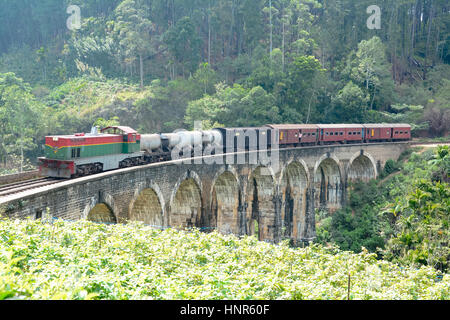 Die Hauptstrecke Eisenbahn In Sri Lanka Stockfoto