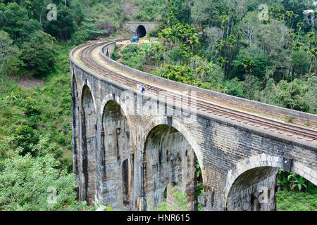 Die Hauptstrecke Eisenbahn In Sri Lanka Stockfoto