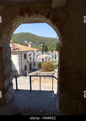 Hafen der Insel Cres in Kroatien Stockfoto