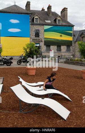 Festival Foto 2015 La Gacilly Fotografie-Ausstellung in la Gacilly im französischen Morbihan (56), Gastland: Italien, Thema: den Planeten ernähren Stockfoto