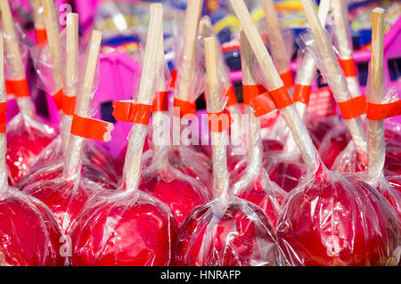 Toffee Äpfel Stockfoto