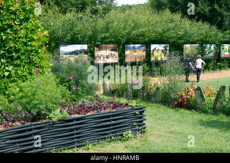 Festival Foto 2015 La Gacilly Fotografie-Ausstellung in la Gacilly im französischen Morbihan (56), Gastland: Italien, Thema: den Planeten ernähren Stockfoto