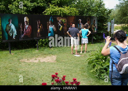 Festival Foto 2015 La Gacilly Fotografie-Ausstellung in la Gacilly im französischen Morbihan (56), Gastland: Italien, Thema: den Planeten ernähren Stockfoto