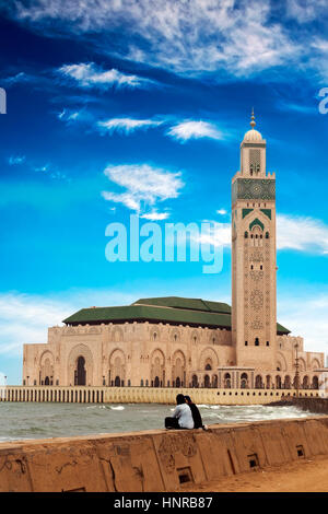 Stock Foto - Hassan II Moschee, Casablanca, Marokko, Afrika Stockfoto