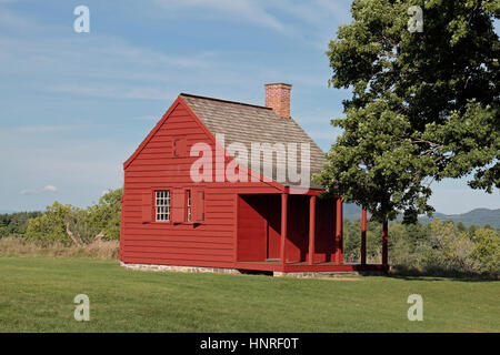 Das Neilson Haus auf Saratoga National Historical Park, Stillwater, New York, Vereinigte Staaten von Amerika. Stockfoto