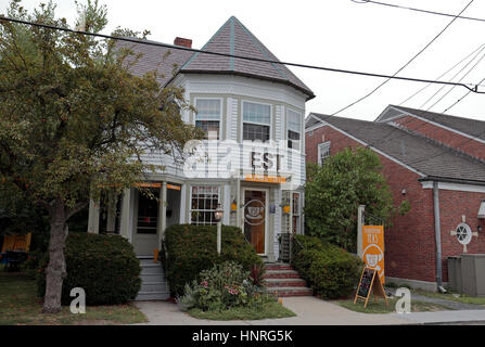 Die Est Tee Haus und Geschenk-Shop in Great Barrington, Berkshire County, Massachusetts, USA. Stockfoto