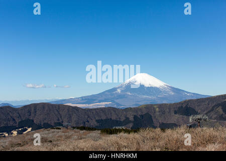 Japan. Mount Fuji gesehen von See Ashi, Motohakone, Hakone Stockfoto