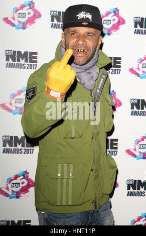 London, UK. 15. Februar 2017. Goldie VO5 NME Awards 2017 in der O2 Academy, Brixton, London am 15. Februar 2017 Credit: KEITH MAYHEW/Alamy Live-Nachrichten Stockfoto