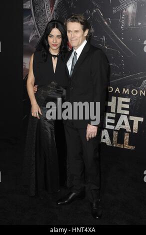 Willem Dafoe im Ankunftsbereich für THE GREAT WALL Premiere, TCL Chinese Theatre (ehemals Grauman), Los Angeles, CA 15. Februar 2017. Foto von: Dee Cercone/Everett Collection Stockfoto