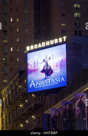 Anastasia das Musical am Broadway Stockfoto