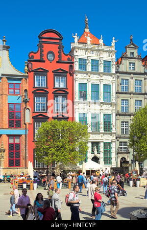 Lange Marktplatz, Altstadt von Danzig, Polen, Europa Stockfoto