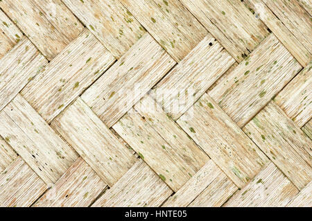 alten verwitterten Bambus Matten Hintergrund Stockfoto