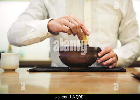 Japanische Matcha Tranditional Kultur Konzept Stockfoto