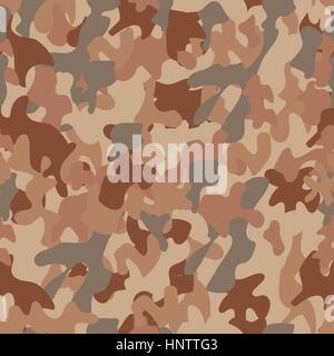 Wüste Tarnung Musterdesign Armee militärischer Ausrüstung drucken braun Beige grau Stock Vektor