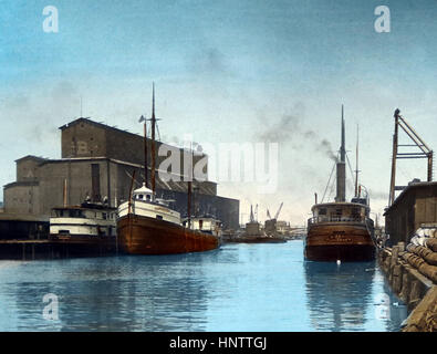 Chicago - Hand gefärbt wenn veröffentlicht - 1900 Stockfoto